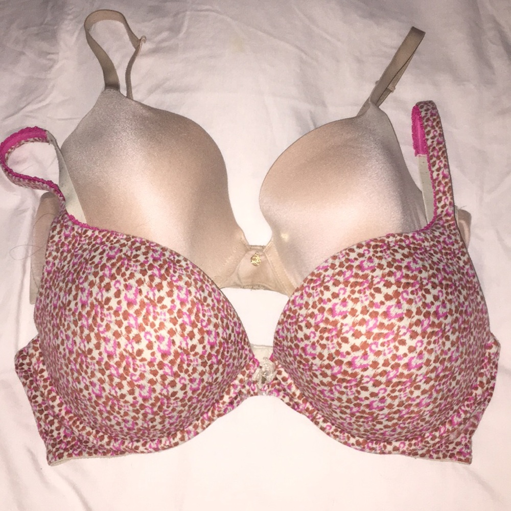 Victoria’s Secret pink tan nude sexy cute lace 36d